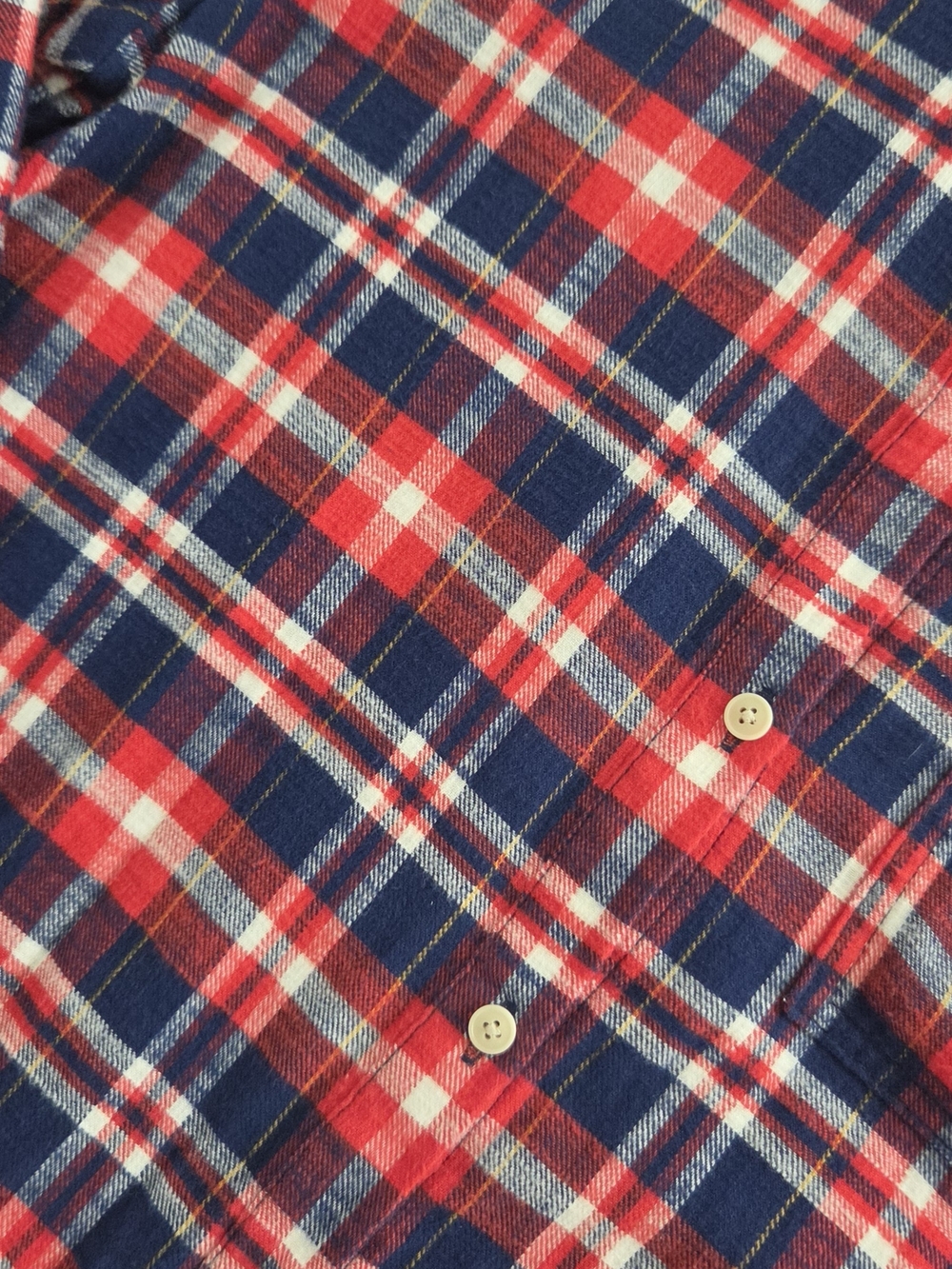 J. Crew Red and Navy Plaid Button-Down Shirt - Picture 5 of 10